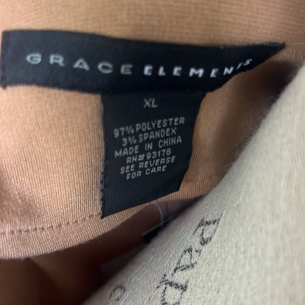 Nwt Grace Elements Tan, Single Breasted, Blazer, … - image 3